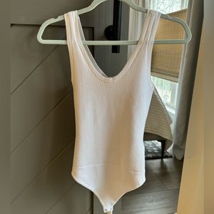 White Abercrombie bodysuit